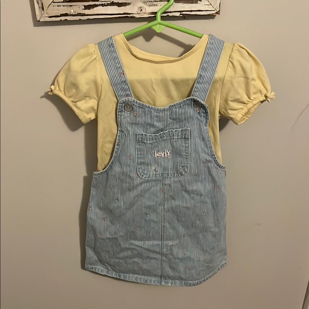 Levi's Blue Denim Overalls Classic Bib-Front Design
